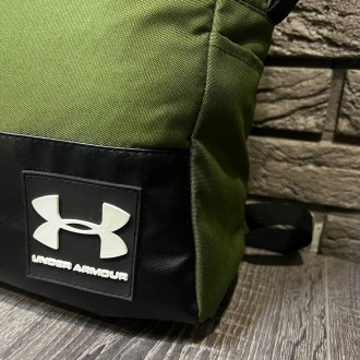 
 
 Рюкзак городской спортивный хаки с логотипом Under Armour:
- Модель - унисек. . фото 4