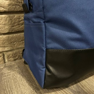 
 
 Рюкзак городской спортивный синий с логотипом с пришивным логотипом ромб:
- . . фото 4
