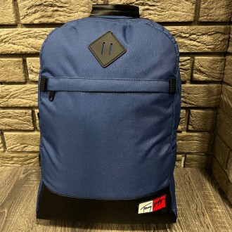
 
 Рюкзак городской спортивный синий с логотипом Tommy Hilfiger:
- Модель - уни. . фото 2