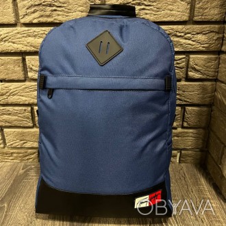 
 
 Рюкзак городской спортивный синий с логотипом Tommy Hilfiger:
- Модель - уни. . фото 1