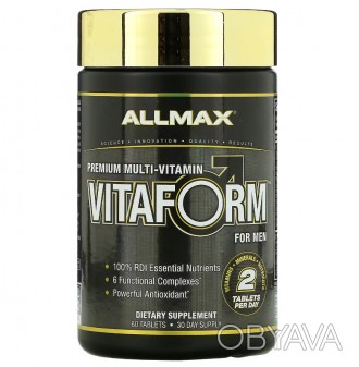 Мультивітамін преміальної якості для чоловіків ALLMAX Vitaform
Повноцінний мульт. . фото 1