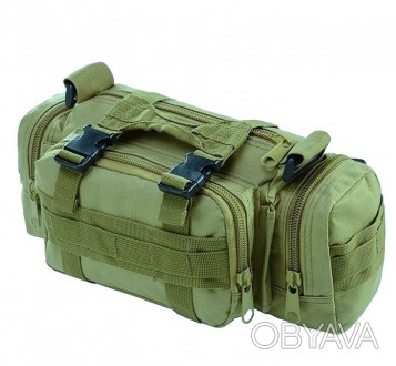 
Тактична, армійська чоловіча сумка Molle Combat Sachet хакі Стильна сумка-слінг. . фото 1