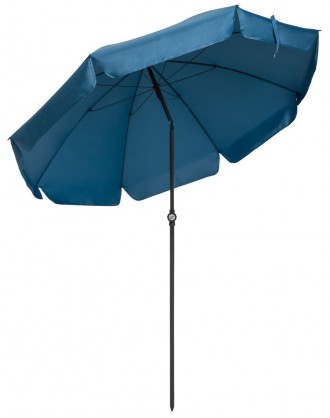 
Велика пляжна, садова парасолька з ультрафіолетовим захистом Livarno синій Опис. . фото 4