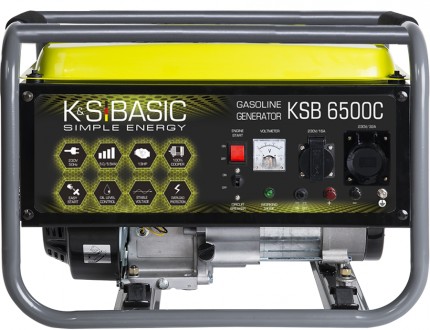 Описание модели Konner&Sohnen BASIC KSB 6500C Однофазный генератор номинальной м. . фото 3