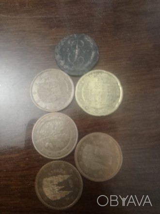 Продам монети Європи та 3 монети України