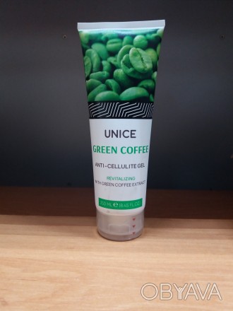 Антицеллюлитный гель Unice Green Coffee работает как пилинг-скатка и удаляет мер. . фото 1