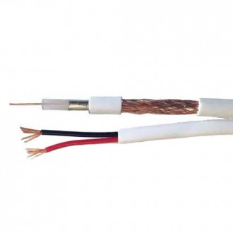 SL-59+2x0.44 Sprint (48x0, 12 мм Cu+2x14x0.2 мм) білий 305 м, RG-59 Кабель для систем відеоспостереження. Київ. фото 1 SL-59+2x0.44 Sprint (48x0, 12 мм Cu+2x14x0.2 мм) білий 305 м, RG-59 Кабель для систем відеоспостереження. Київ. фото 1