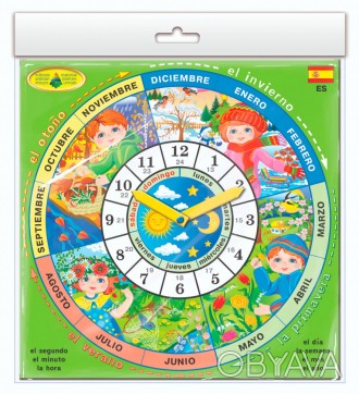 Цікава дитяча настільна гра "Годинничок" Spain 82821 з барвистою підкладкою розм. . фото 1