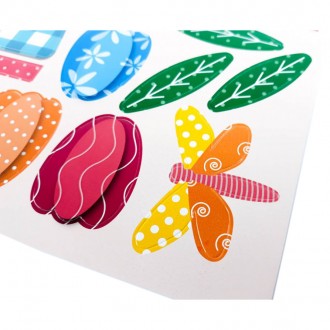 Створити вітальну листівку з яскравих, барвистих елементів, які легко виймаються. . фото 5