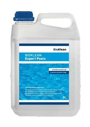 "BioKlean Expert Pools", это без хлорное универсальное жидкое средство «4 в 1» д. . фото 2