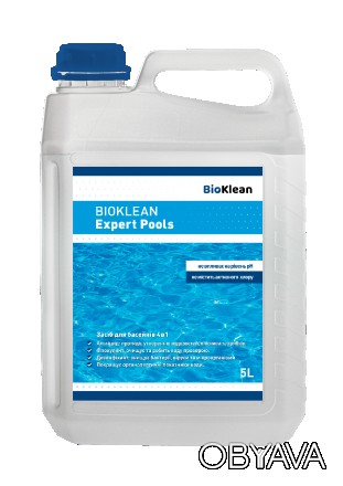 "BioKlean Expert Pools", это без хлорное универсальное жидкое средство «4 в 1» д. . фото 1