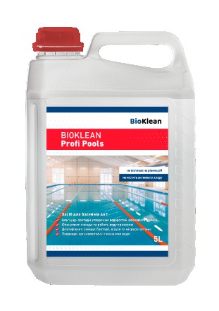 "BioKlean Profi Pools", это без хлорное универсальное жидкое средство «4 в 1» дл. . фото 2
