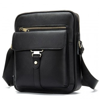 Мужская черная сумка через плечо Bexhill BD10-8516A, для мужчин. Вместительный а. . фото 3