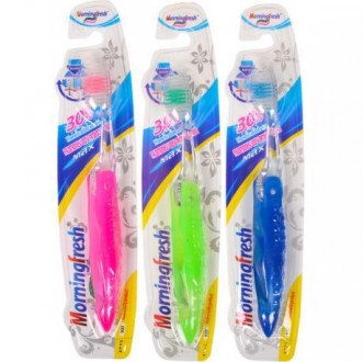 Пластикові гігієнічні дорожні доладні зубні щітки " Morningfresh" з синтетичною . . фото 4