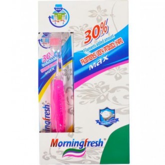 Пластикові гігієнічні дорожні доладні зубні щітки " Morningfresh" з синтетичною . . фото 3