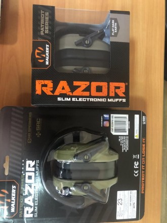 Walkers Razor Slim Electronic Ear Muffs
Активні навушники тактичні топові стріле. . фото 6