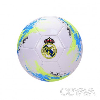 М'яч футбольний FB2106 №5, 280 гр.
Ця модель
м'яча підходить для футболістів-поч. . фото 1