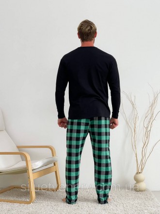 Піжамний комплект складається з двох одиниць: піжамні штани +
лонгслів.
Затишні . . фото 6
