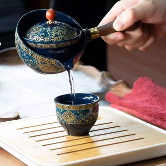 Набор для чайной церемонии из 6 предметов Гунфу ча Дорожный Китайский чайный сер. . фото 8