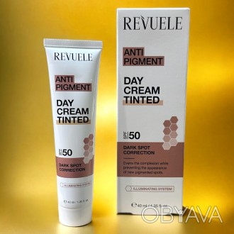 Revuele Крем для обличчя Денний проти пігментації тонуючий SPF 50, 40 мл
