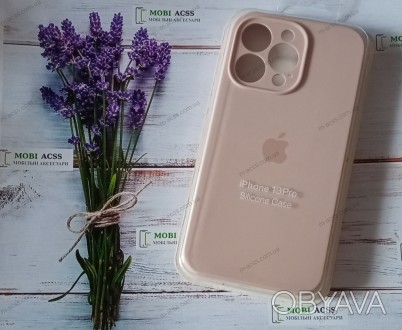 
Силиконовый чехол iPhone 13 Pro преимущества матового пудрового цвета и квадрат. . фото 1