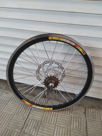 Вело колесо заднее комплект на усиленной спице 3мм под диск 20 24 26 27,5 28 дюй. . фото 2