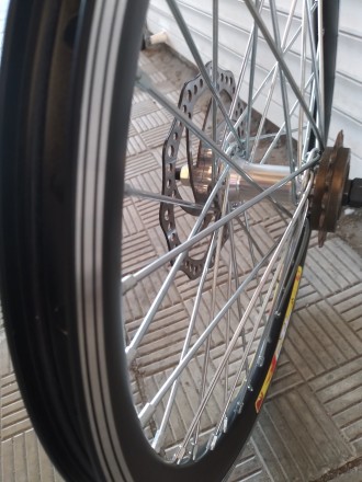 Вело колесо заднее комплект на усиленной спице 3мм под диск 20 24 26 27,5 28 дюй. . фото 8