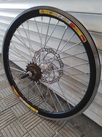 Вело колесо заднее комплект на усиленной спице 3мм под диск 20 24 26 27,5 28 дюй. . фото 5