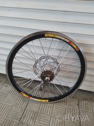 Вело колесо заднее комплект на усиленной спице 3мм под диск 20 24 26 27,5 28