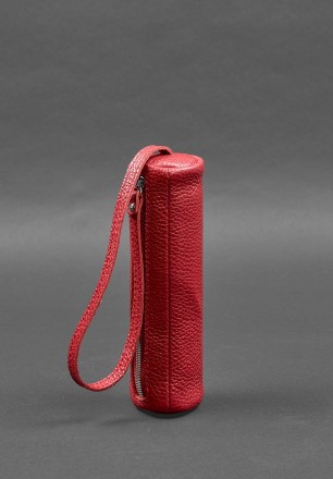 Шкіряна ключниця червоного кольору - ідеальний аксесуар для любительок практични. . фото 5