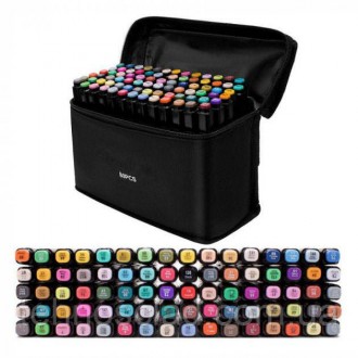 Набір скетч маркерів 48 кольорів двосторонні Touch Raven 48 шт./уп. у сумці для . . фото 10