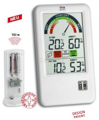 
Характеристики TFA 303045 IT BEL AIR
• Назначение: измерение температуры и отно. . фото 3