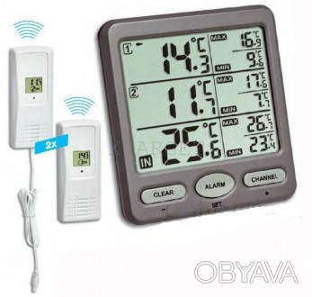 
Термометр цифровой TFA Trio 30306210 отличный вариант для домашнего и офисного . . фото 1