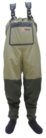 Забродные штаны - вейдерсы Tramp Angler изготовлены из надежной, долговечной и в. . фото 2