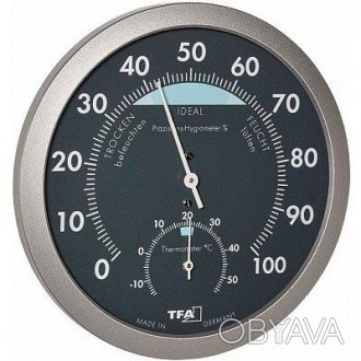 Термогигрометр TFA, пластик, d=120х37 мм
 
Характеристика
Тип термогигрометр
При. . фото 1
