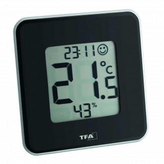
Термогигрометр цифровой TFA Style, 104x104x13 мм, черный
 
Цифровой термогигром. . фото 2