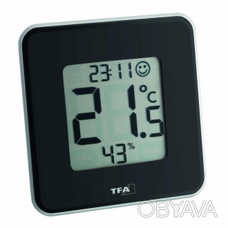 
Термогигрометр цифровой TFA Style, 104x104x13 мм, черный
 
Цифровой термогигром. . фото 1
