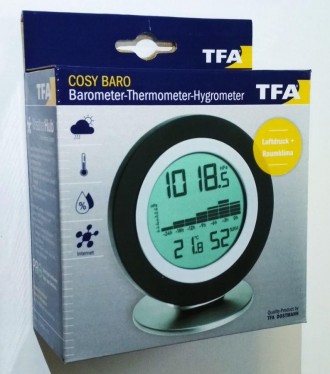 Метеостанция TFA "COSY BARO" WeatherHub
Спецификации продукта
Как местная погода. . фото 6