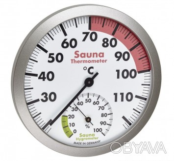 Термогигрометр для сауны TFA 40.1055.50
Сауна - это весело, держит вас в форме и. . фото 1