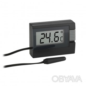 Термометр автомобильный цифровой TFA 30201801, чёрный, 39х52х15 мм
Измеряет темп. . фото 1