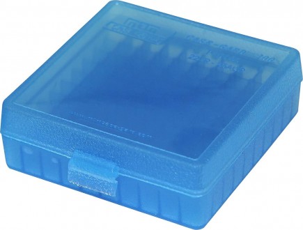 Коробка MTM для .22 LR на 100 шт цвет голубой
Коробка для хранения 22 LR, изгото. . фото 3