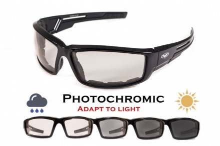 Фотохромные защитные очки Global Vision SLY Photochromic (clear) прозрачные фото. . фото 2