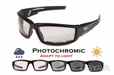 Фотохромные защитные очки Global Vision SLY Photochromic (clear) прозрачные фото. . фото 1