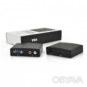 
	Конвертер HDMI (папа) на VGA(мама) - чаще всего данный конвертер используют дл. . фото 1