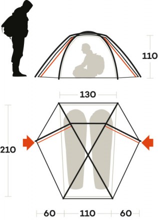 Палатка двухместная Ferrino Force 2 Olive Green (91135LOOFR)
Палатка двухместная. . фото 3