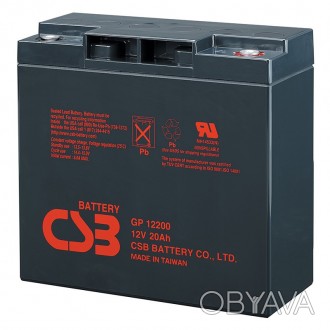 
	Аккумуляторная батарея CSB GP12200 - надёжный электрический компаньон для ваши. . фото 1