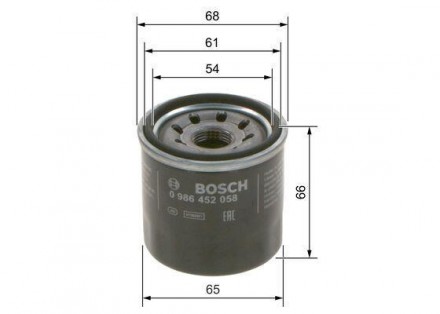 Фильтр масляный Terios (05-) Bosch 0 986 452 058 применяется в качестве аналога . . фото 3