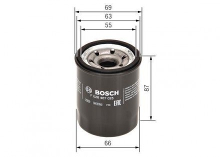 Фильтр масляный Vectra A (88-) Bosch F 026 407 025 используется в качестве анало. . фото 3