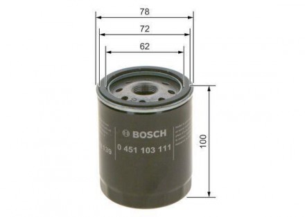 Фильтр масляный Punto (93-) Bosch 0 451 103 111 используется в качестве аналога . . фото 3