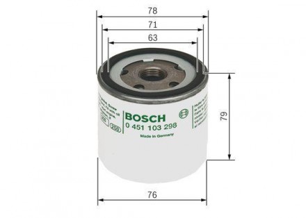 Фильтр масляный Escort (80-) Bosch 0 451 103 298 используется в качестве аналога. . фото 3